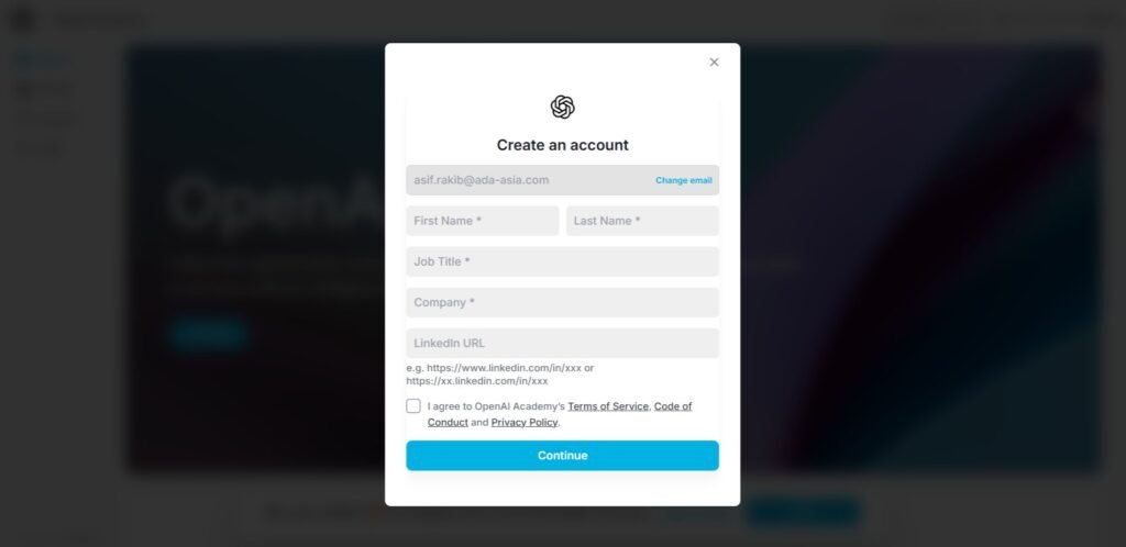 Create an Open Ai Account