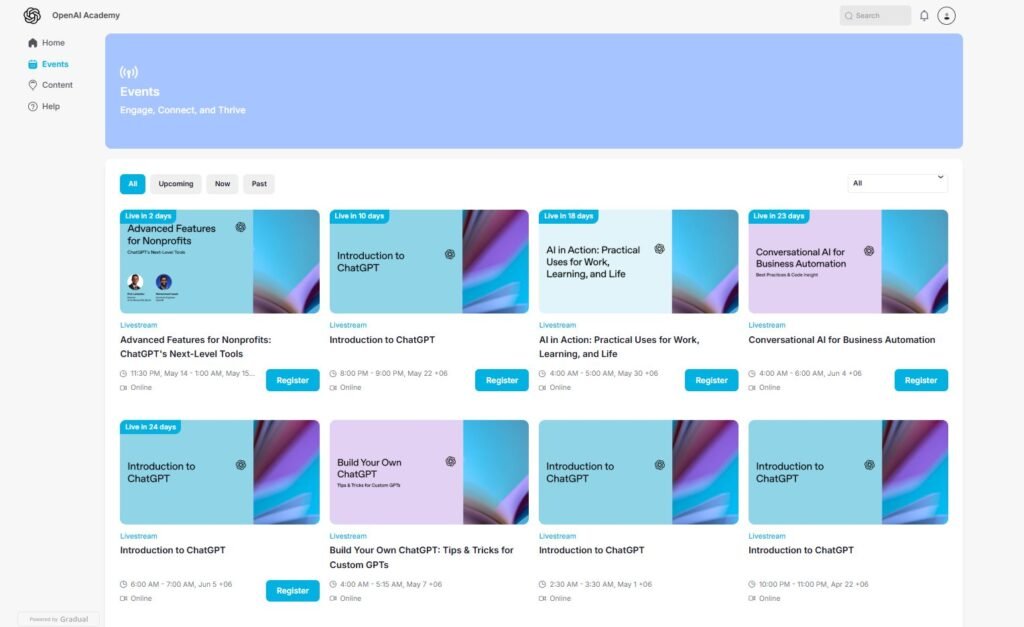 OpenAI Academy Events